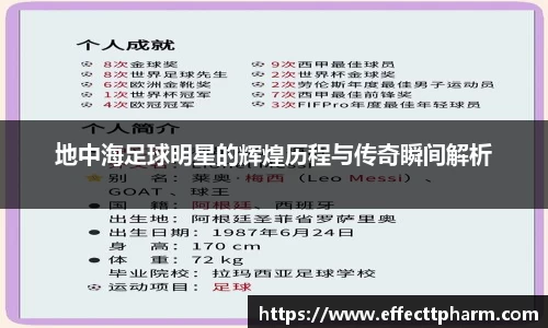 地中海足球明星的辉煌历程与传奇瞬间解析
